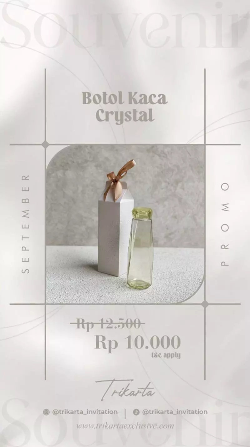 Botol Kaca Crystal