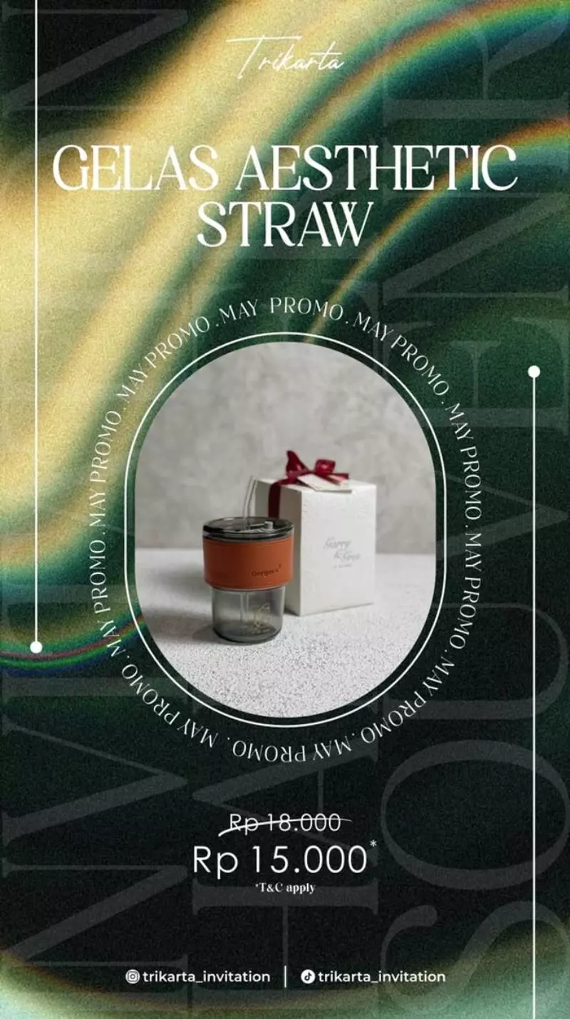 Souvenir Gelas Aesthetic Straw