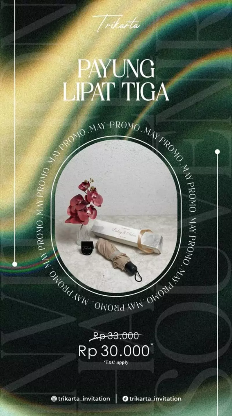 Souvenir Payung Lipat Tiga