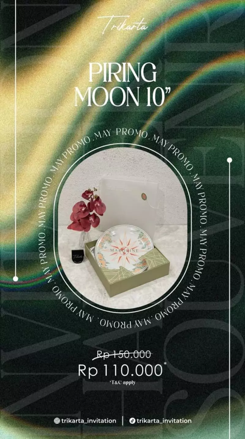 Souvenir Piring Moon 10
