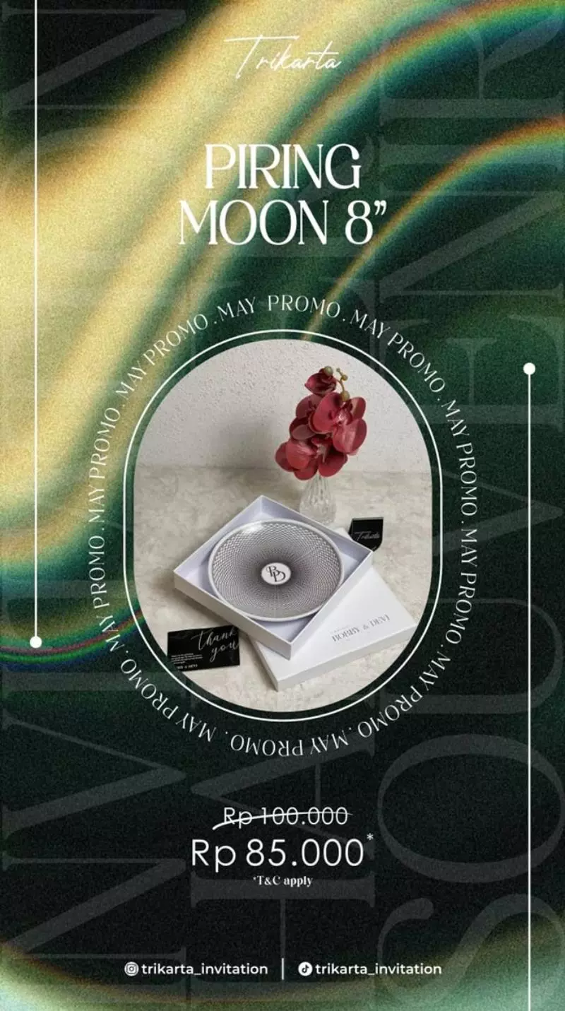 Souvenir Piring Moon 8