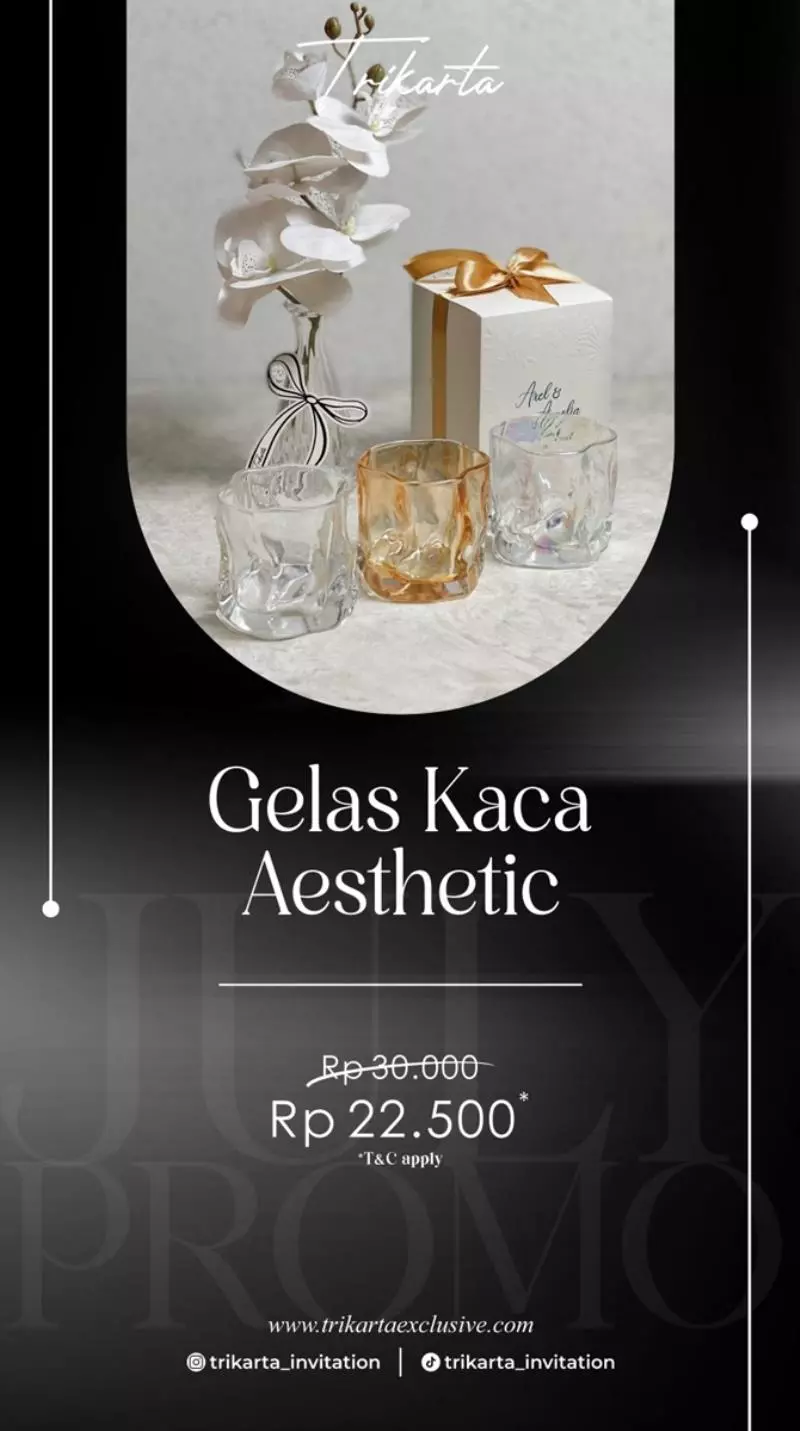 Gelas Kaca Aesthetic