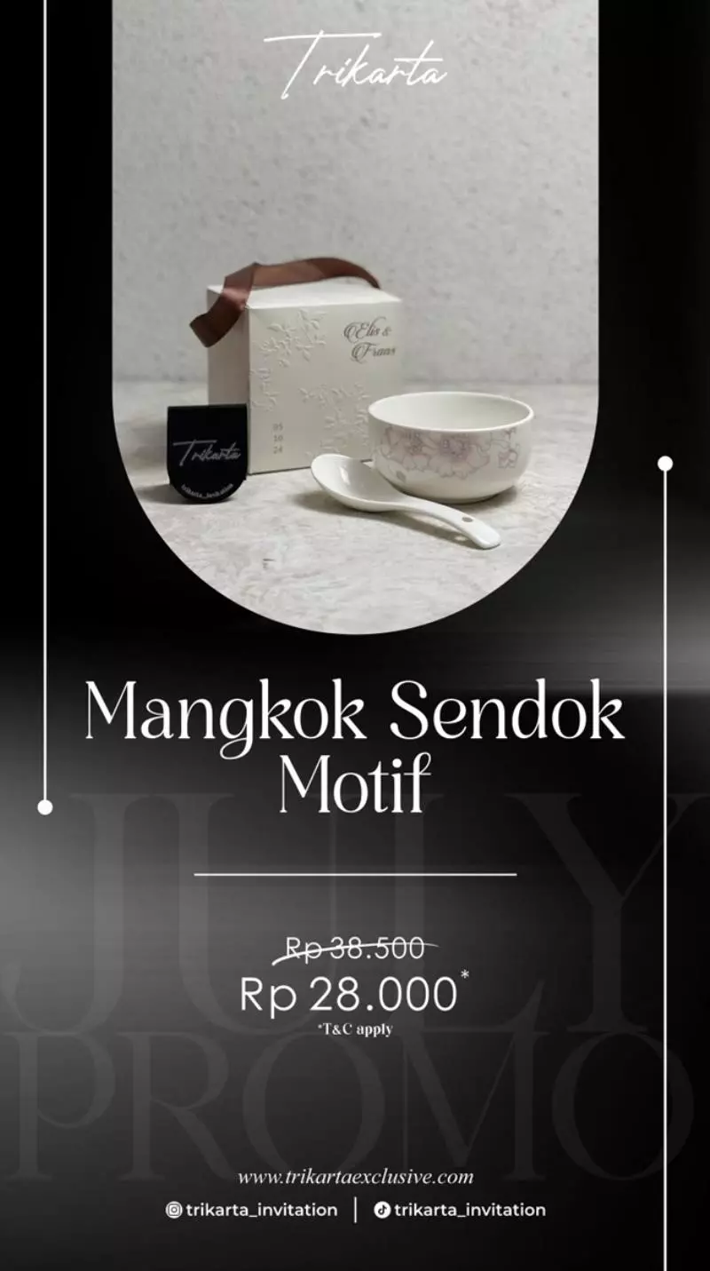 Mangkok Sendok Motif