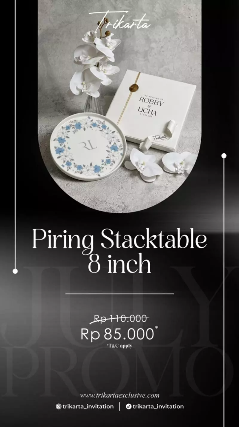 Piring Stacktable 8 Inch