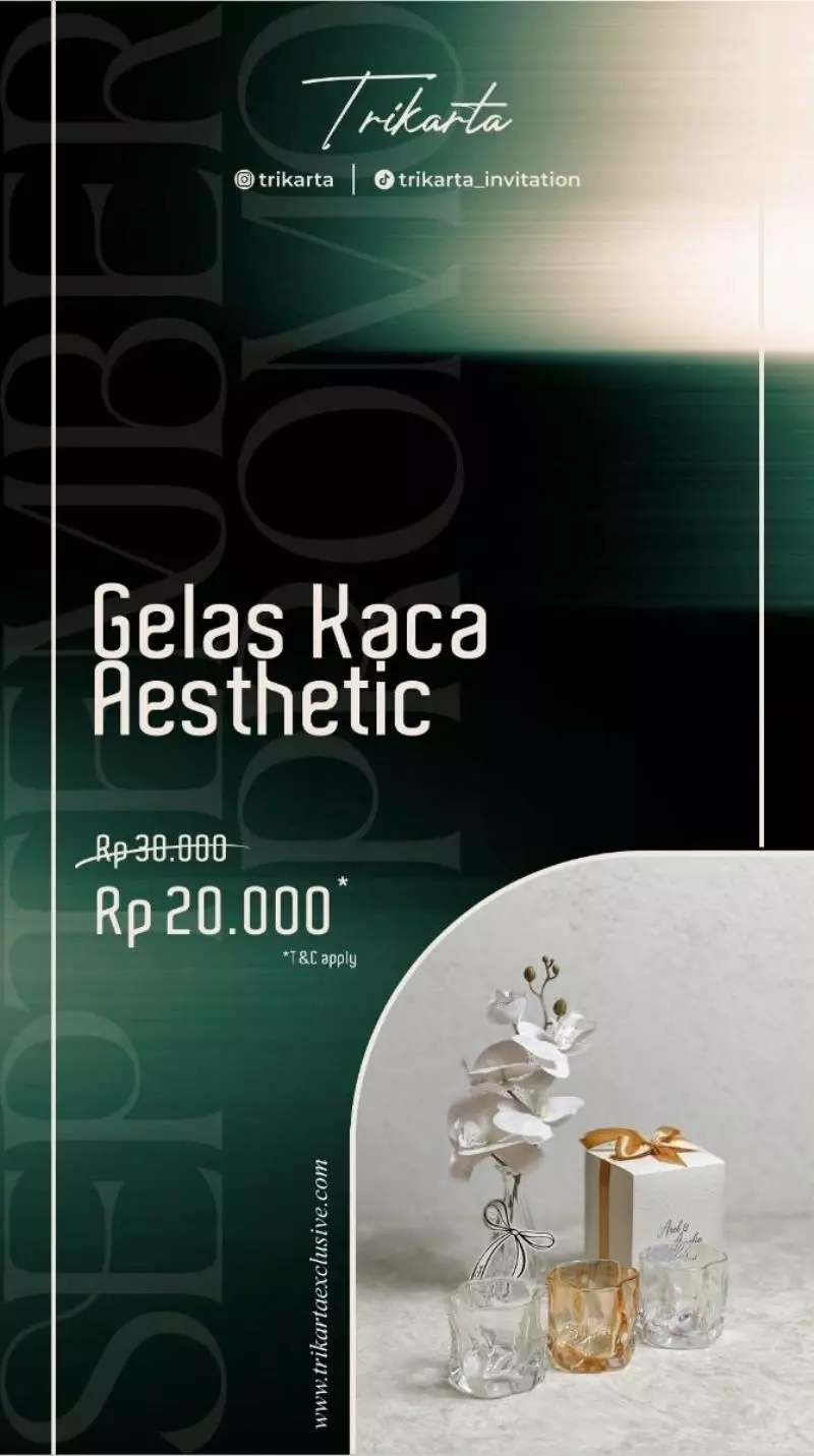 Gelas Kaca Aesthetic