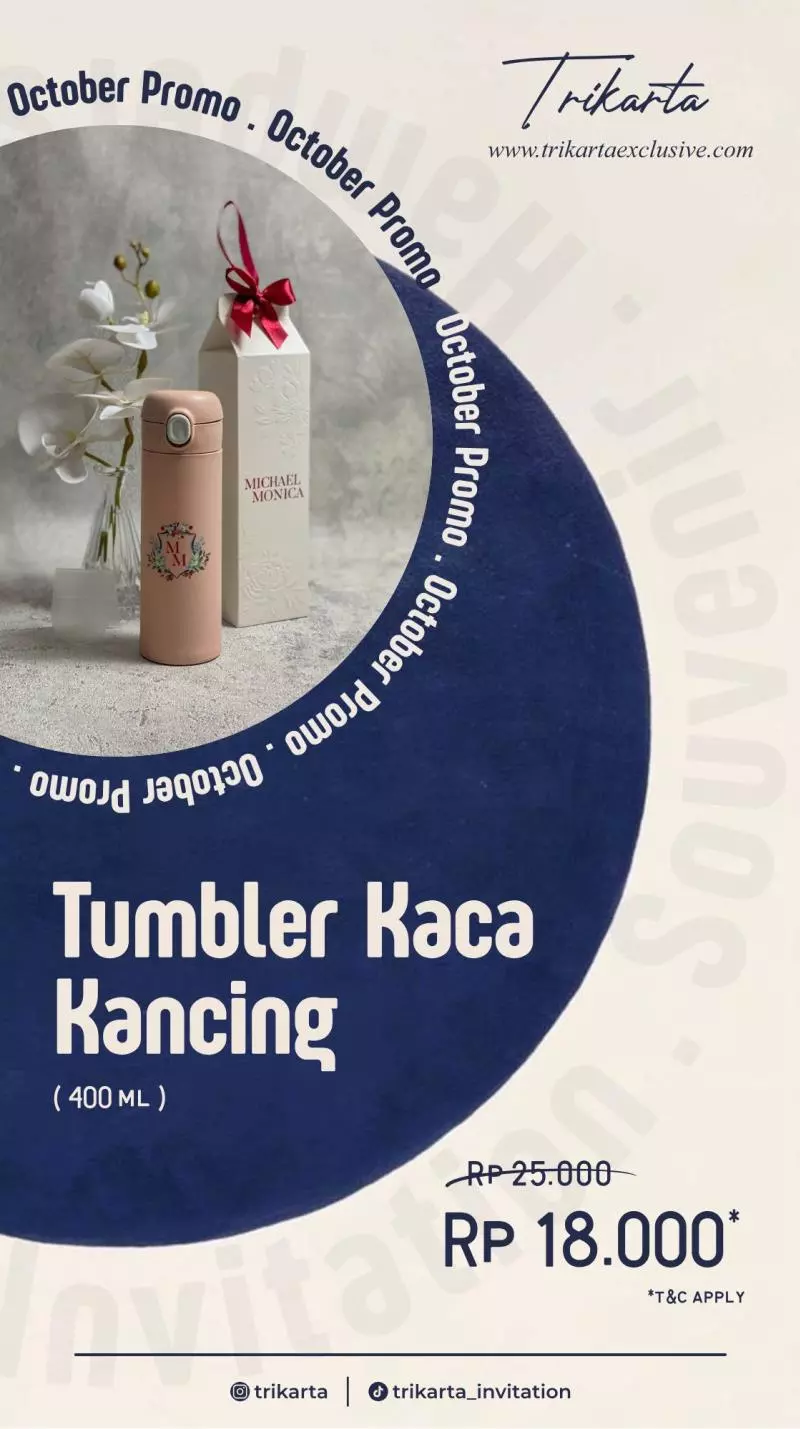 Tumbler Kaca Kancing