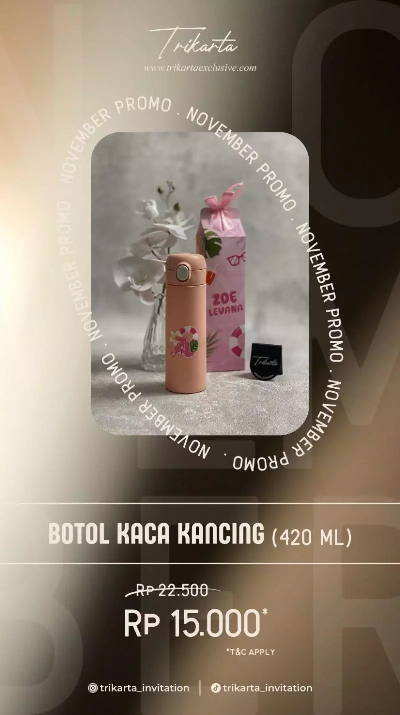 Botol Kaca Kancing Zl