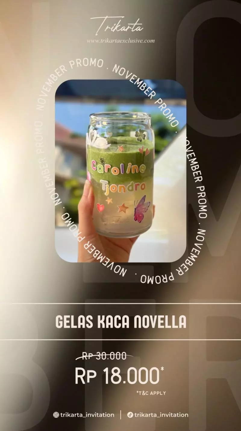 Gelas Kaca Novella