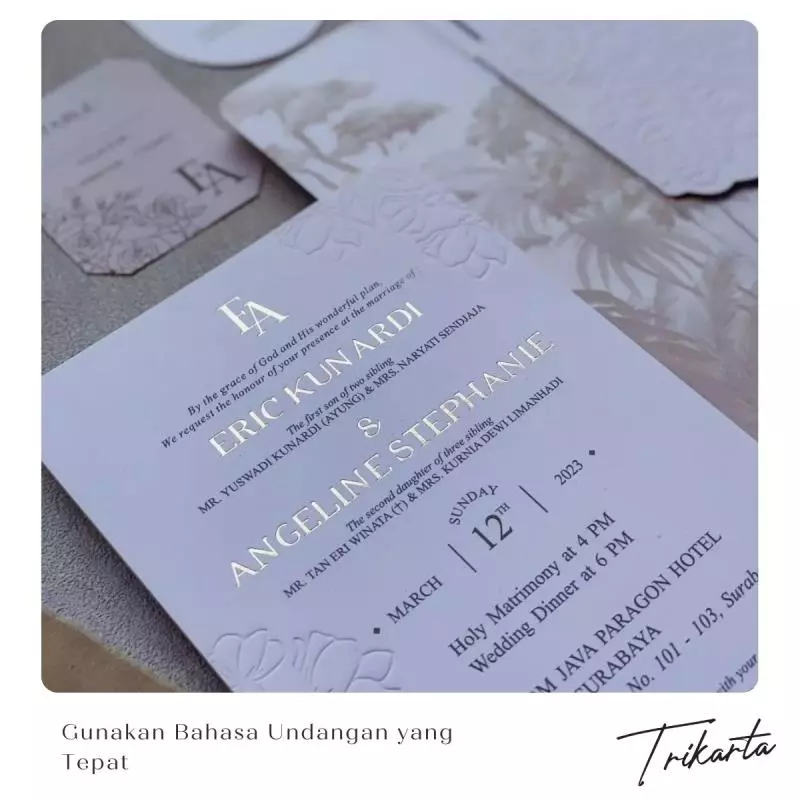Gunakan Bahasa Undangan yang Tepat