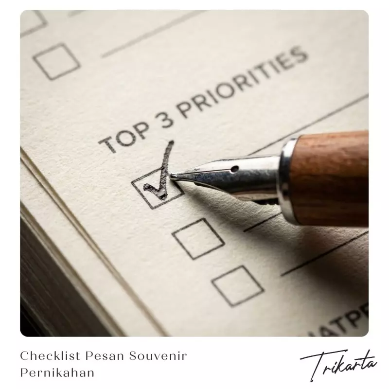 Checklist Sebelum Pesan Souvenir Pernikahan