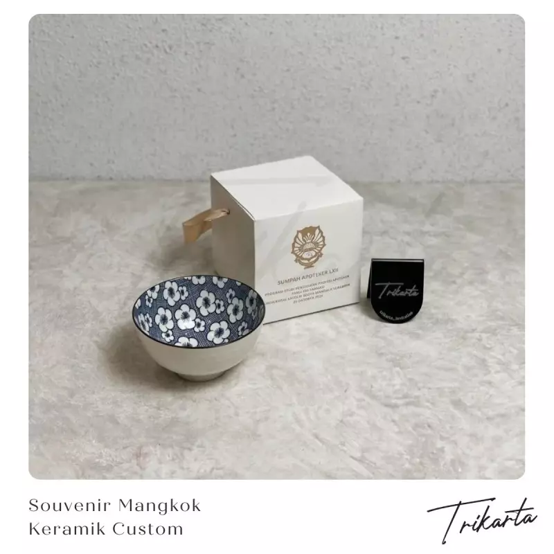 Souvenir Mangkok Keramik yang Fungsional dan Berkesan