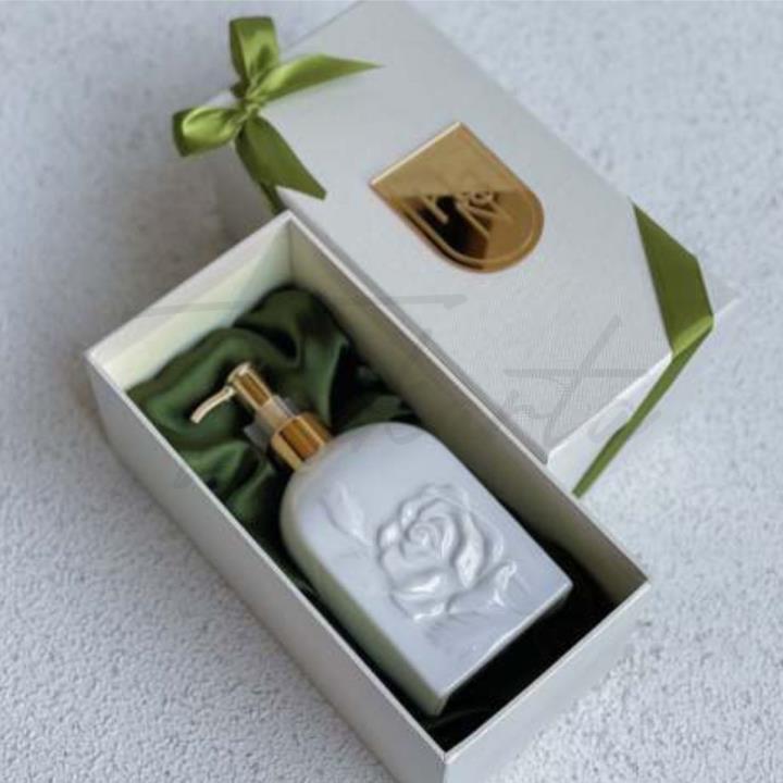 handsoap keramik mawar putih plat akrilik 18105704640