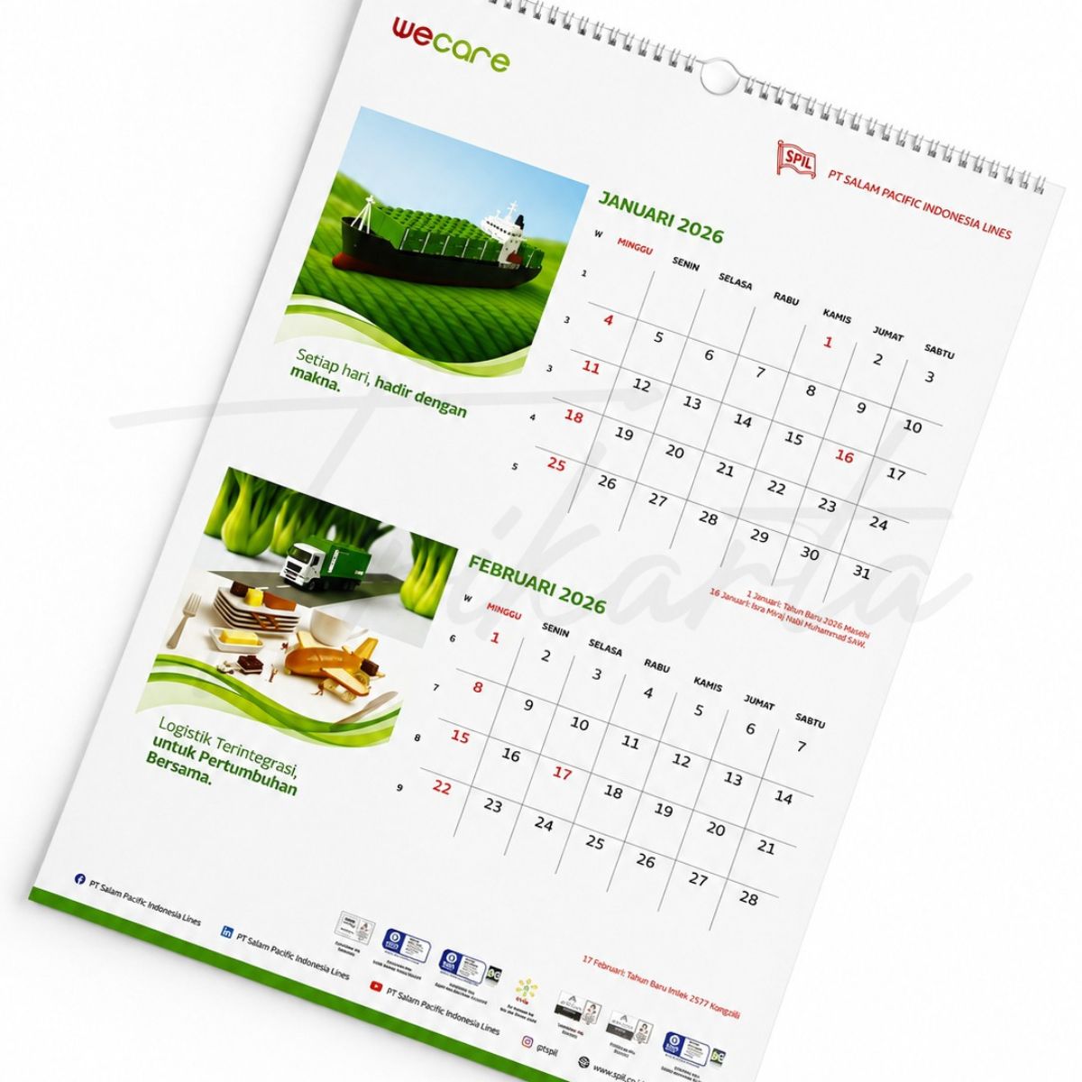 kalender dinding pt spill 2 