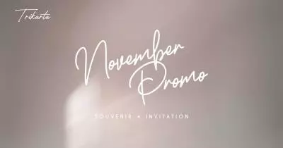 Trikarta Promo November: Diskon Spesial untuk Undangan dan Souvenir Pernikahan