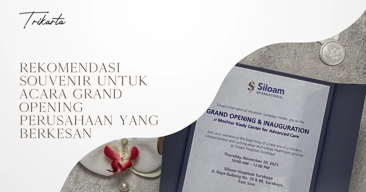 Rekomendasi Souvenir untuk Acara Grand Opening Perusahaan yang Berkesan
