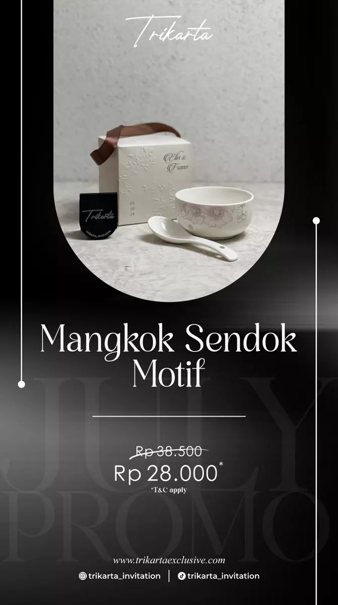Mangkok Sendok Motif