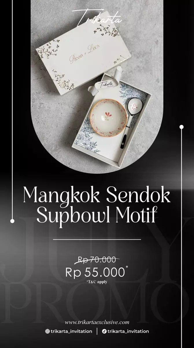 Mangkok Sendok Supbowl Motif