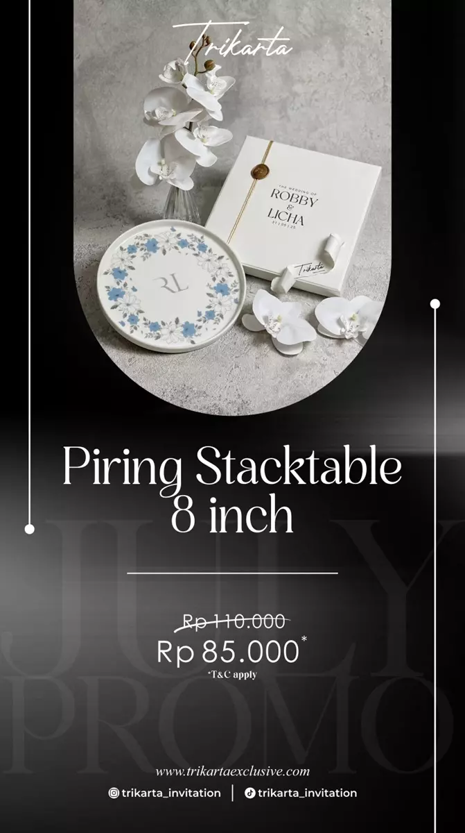 Piring Stacktable 8 Inch