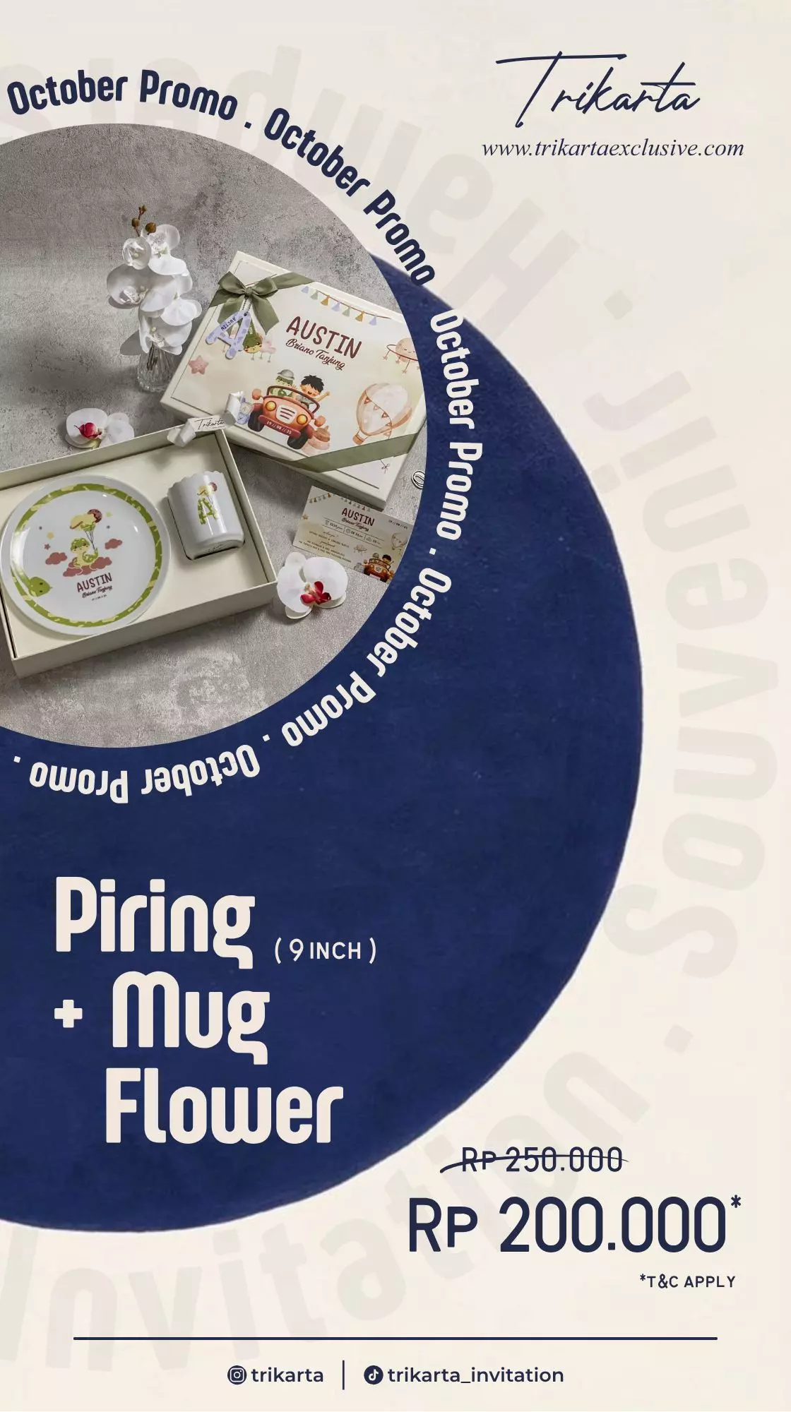 Piring Mug Flower