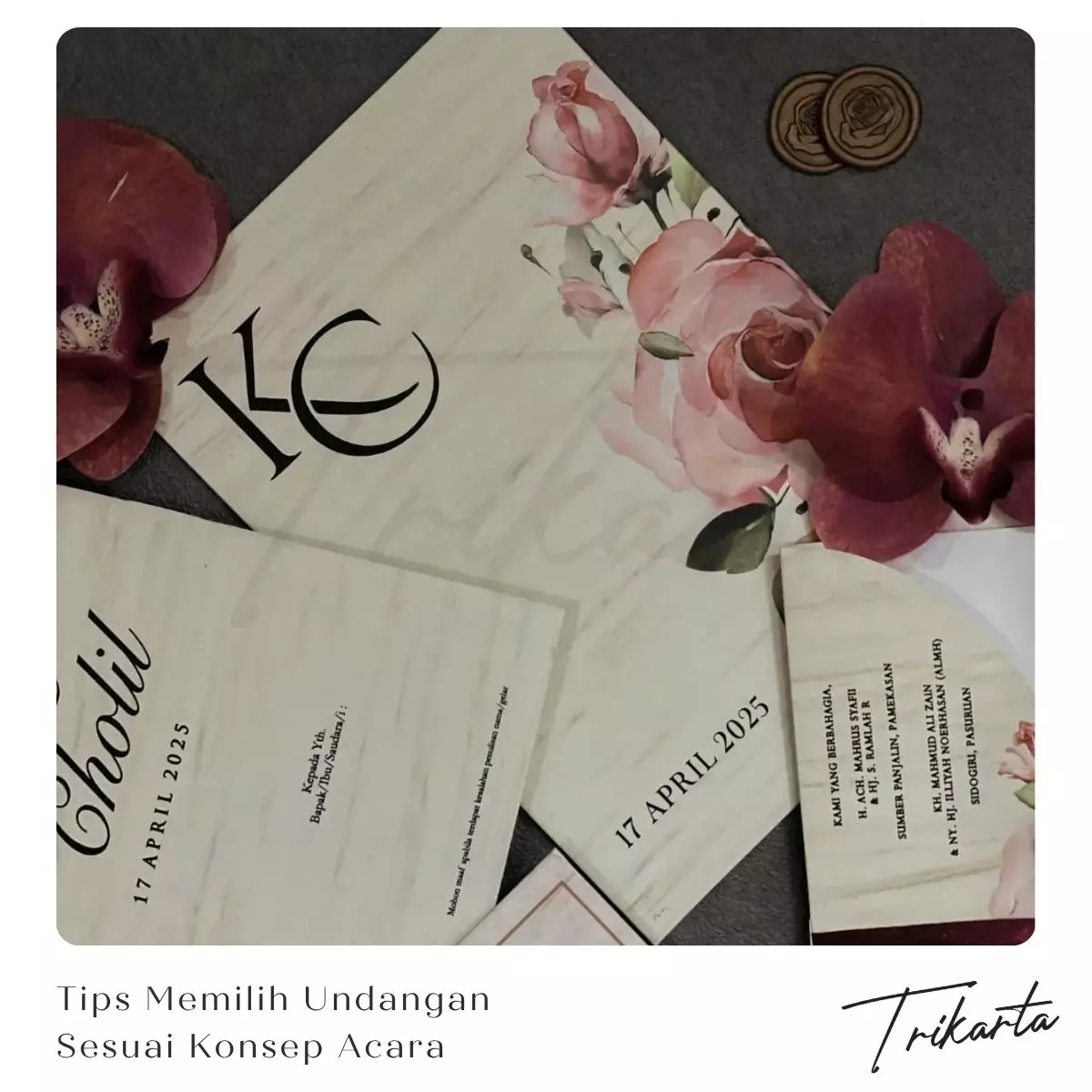 Tips Memilih Undangan Pernikahan yang Sesuai Konsep Acara
