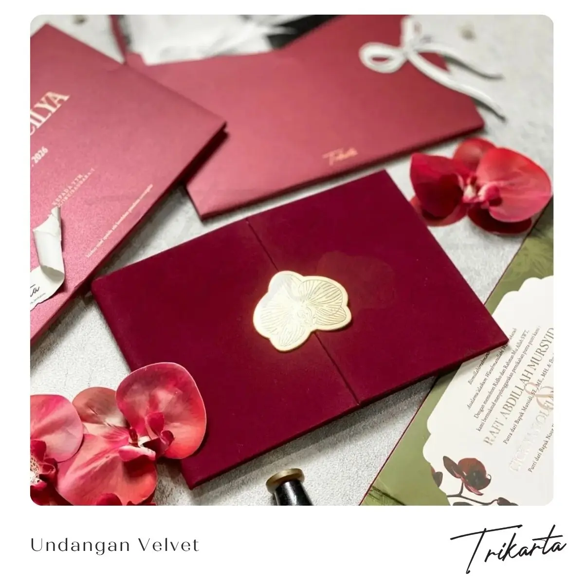 Mengenal Undangan Velvet untuk Wedding Premium