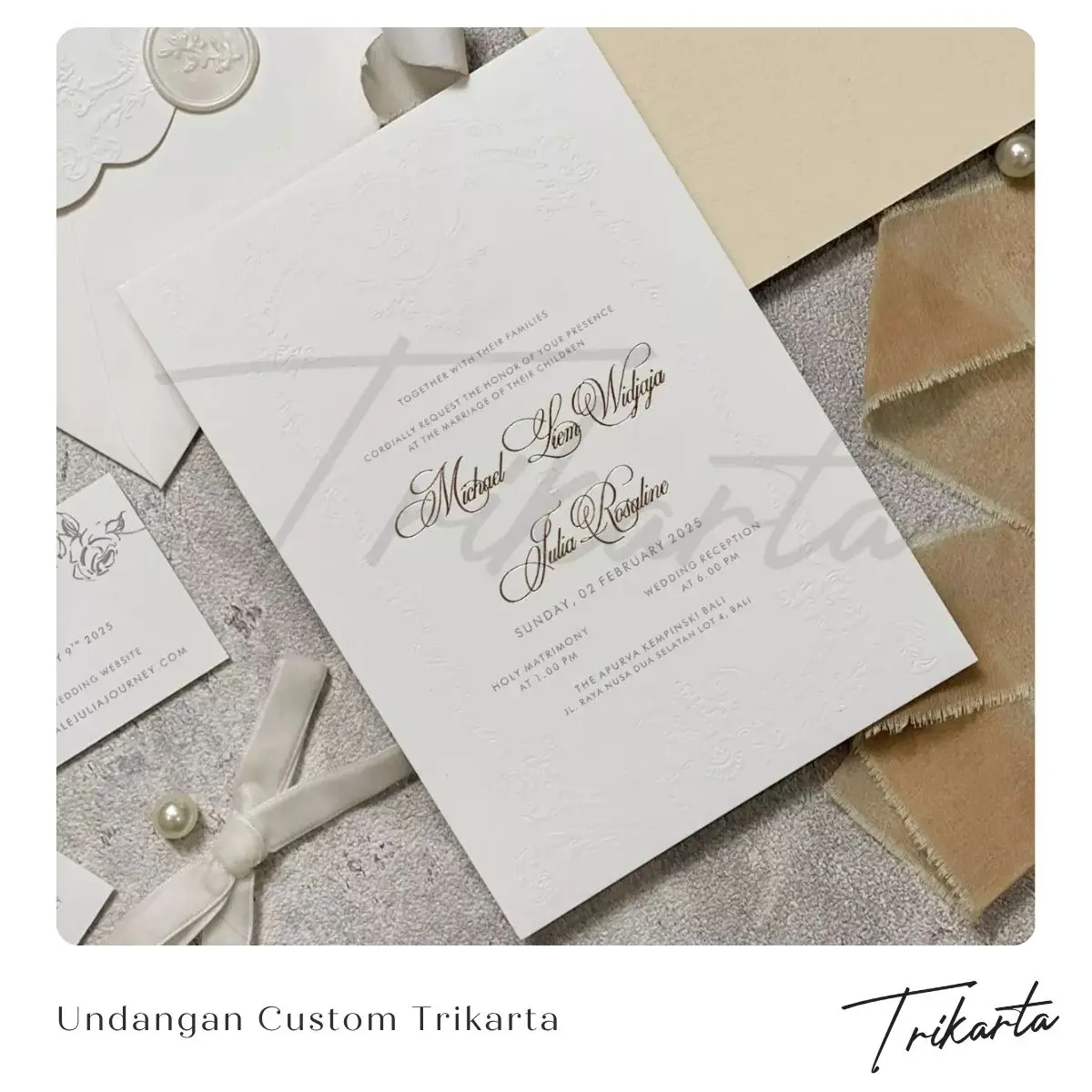 Buat Undangan Pernikahan Custom di Trikarta Pakuwon