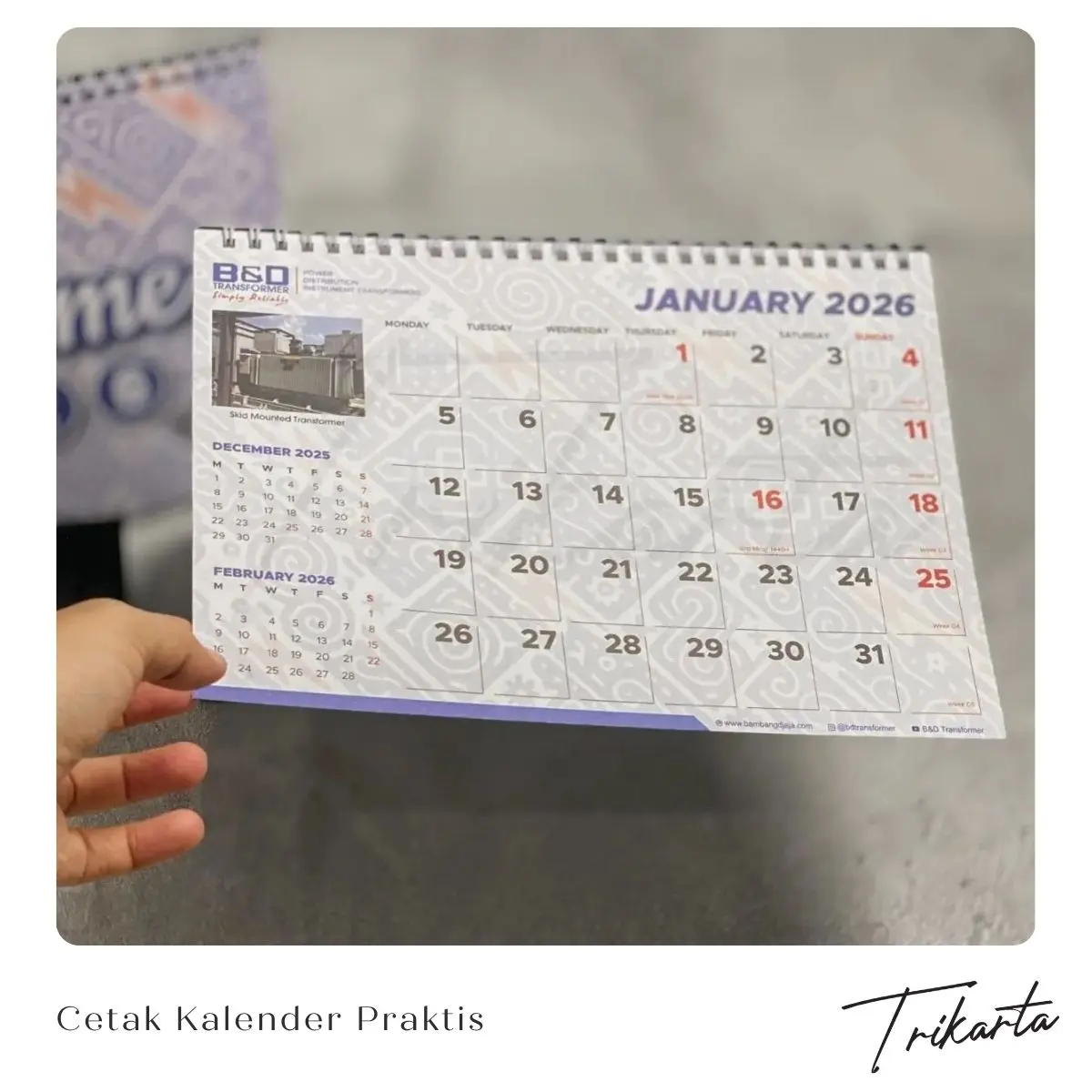 Cetak Kalender Perusahaan di Surabaya Barat Lebih Praktis di Trikarta Pakuwon