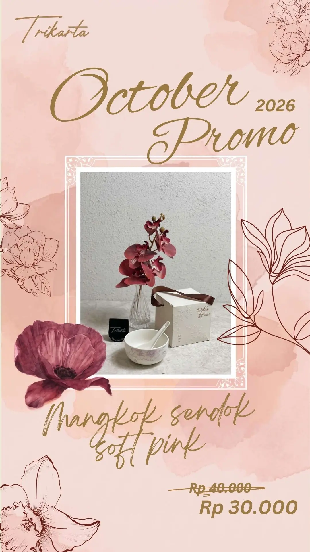 Mangkok Sendok Soft Pink