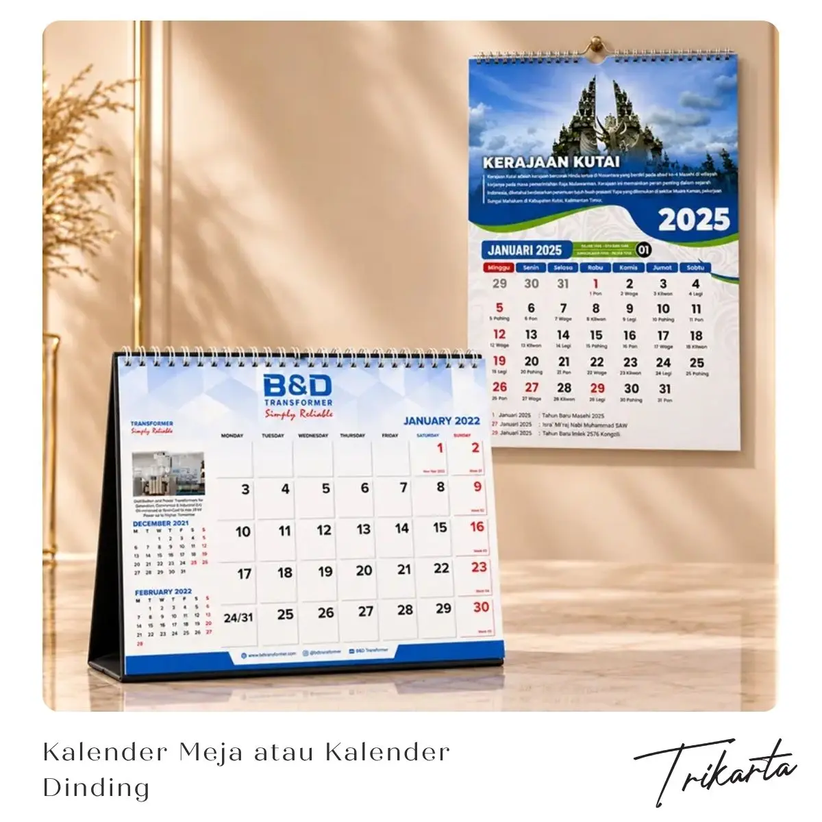 Kalender Meja vs Kalender Dinding, Apa Perbedaannya?