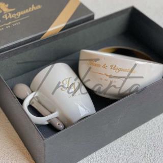 Mangkok Two Tone Polos - Mug Sendok Set Packing Hardbox Custom