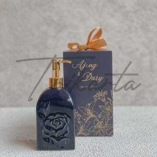 Handsoap Keramik Mawar Navy