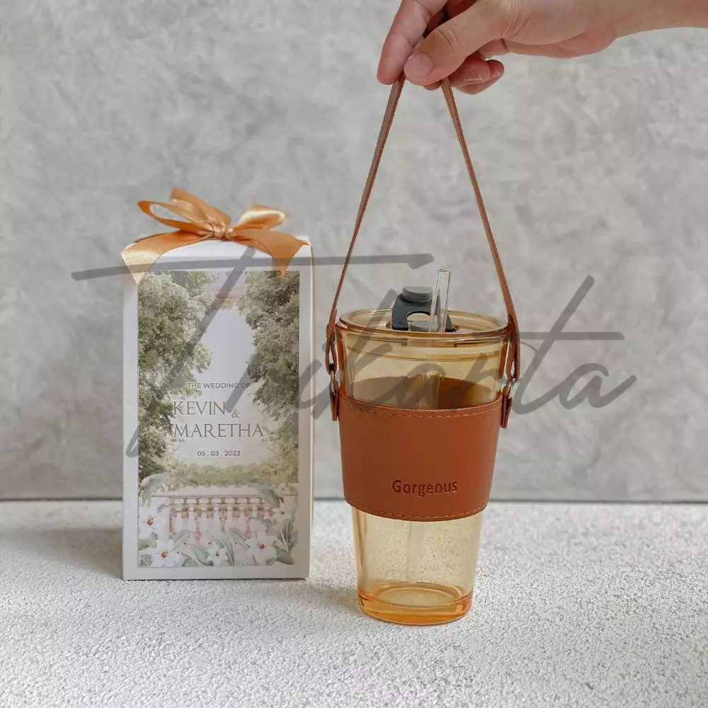 Tumbler Aesthetic Tali-Straw Sablon