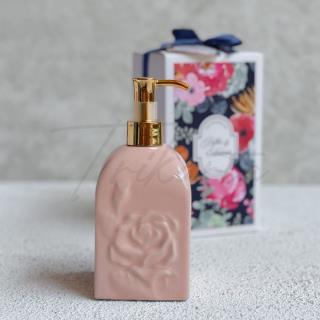 Handsoap Keramik Mawar Soft Pink