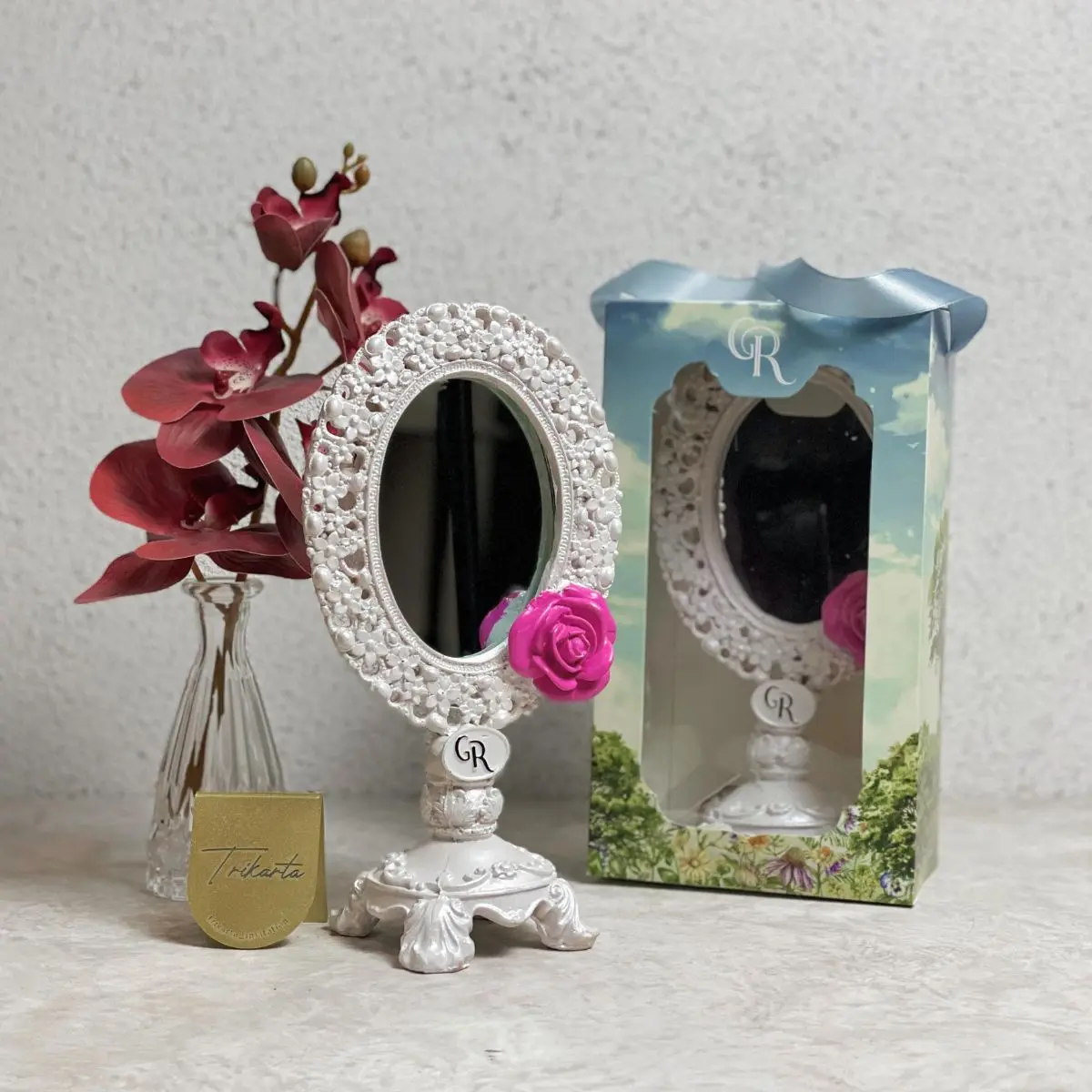Frame Cermin Rose Standing