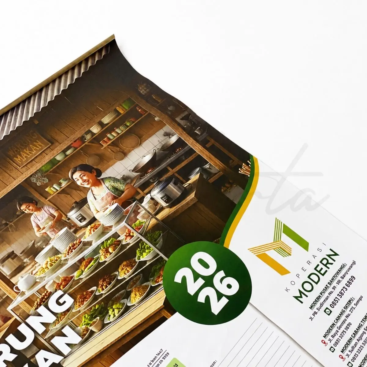 Kalender Dinding Koperasi Modern